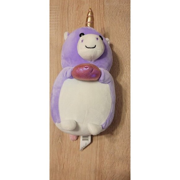 Kellytoy Squishmallows 10" Valentine’s Purple Ursula the Unicorn Hug Mee Plush - Picture 2 of 9